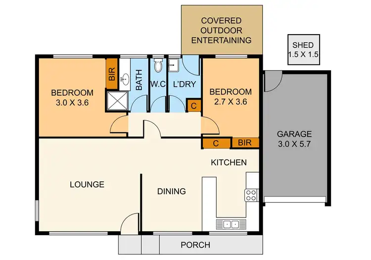 Floorplan of Homely unit listing, 6/19 Glen Park Road, Bayswater North VIC 3153