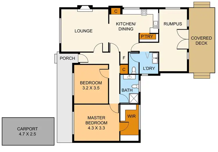 Floorplan of Homely house listing, 34 Park Crescent, Boronia VIC 3155