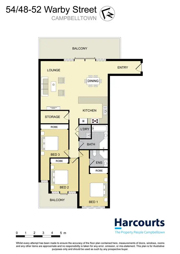 Floorplan of Homely unit listing, 54/48-52 Warby Street, Campbelltown NSW 2560