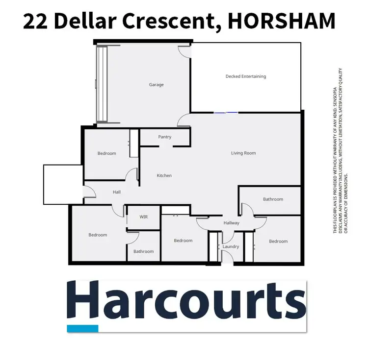 Floorplan of Homely house listing, 22 Dellar Crescent, Horsham VIC 3400