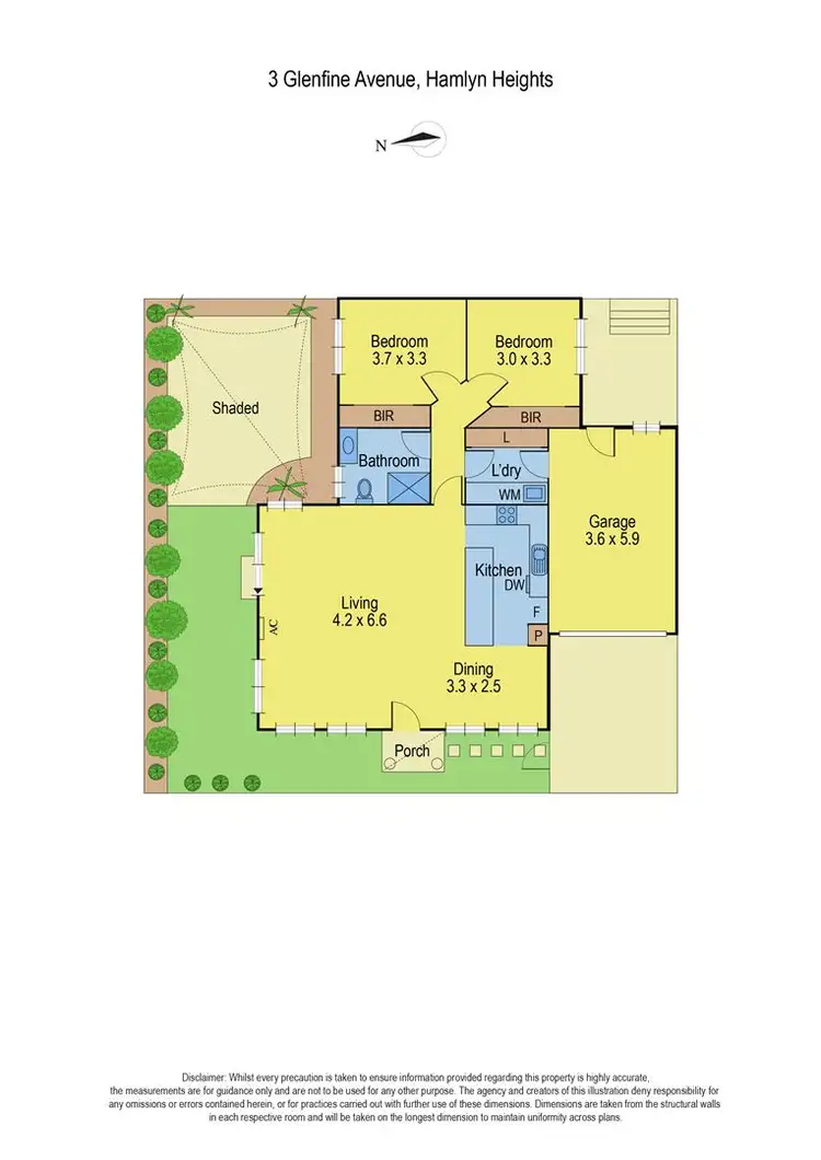 Floorplan of Homely house listing, 3 Glenfine Avenue, Hamlyn Heights VIC 3215
