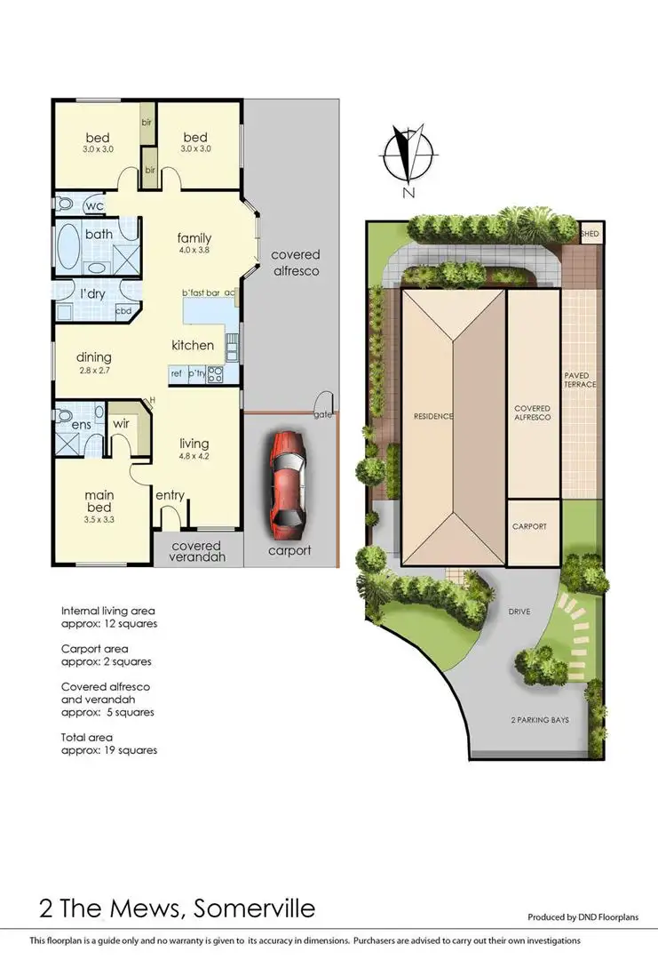 Floorplan of Homely house listing, 2 The Mews, Somerville VIC 3912
