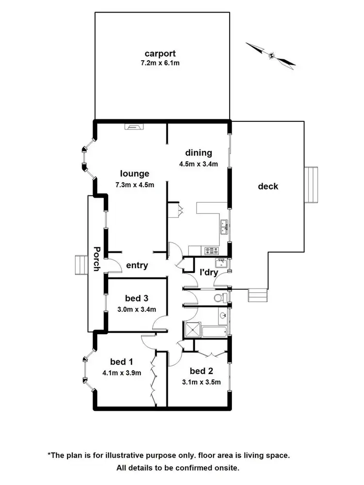 Floorplan of Homely house listing, 7 Clark Court, Berwick VIC 3806