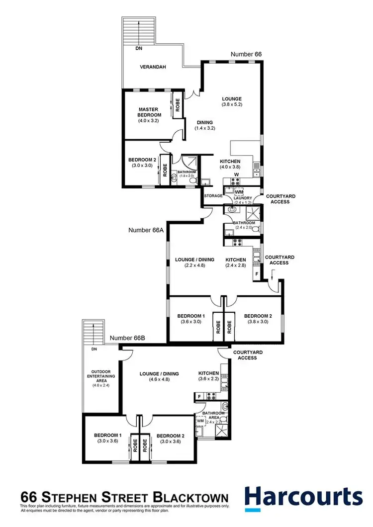 Floorplan of Homely house listing, 66 Stephen Street, Blacktown NSW 2148