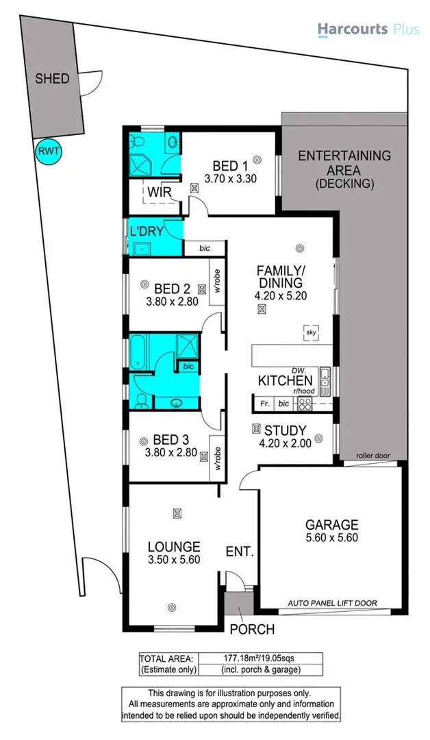Floorplan of Homely house listing, 5 Sims Road, Aldinga Beach SA 5173