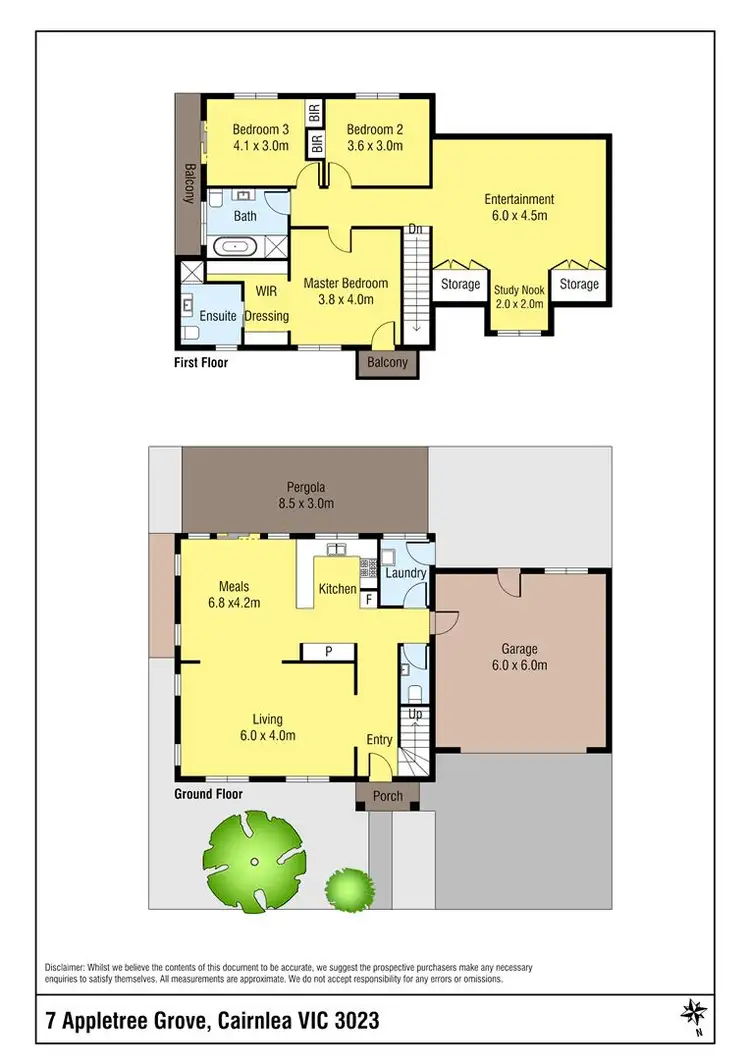 Floorplan of Homely house listing, 7 Appletree Grove, Cairnlea VIC 3023