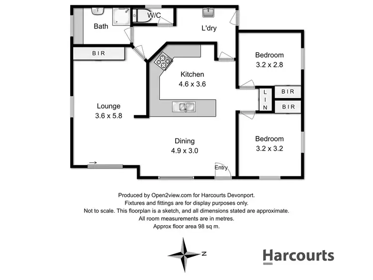 Floorplan of Homely unit listing, 2/20 Madden Crescent, Devonport TAS 7310