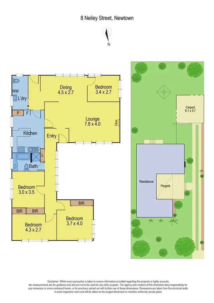 Floorplan of Homely house listing, 8 Neiley Street, Newtown VIC 3220