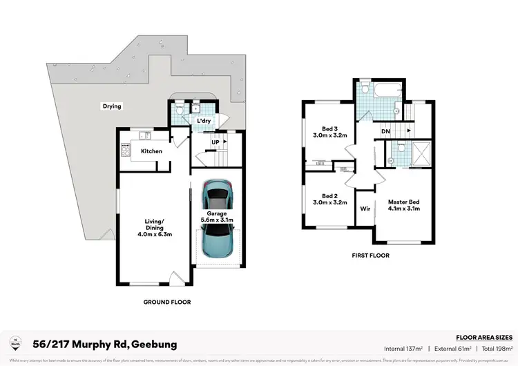 Floorplan of Homely townhouse listing, 56/217 Murphy Road, Geebung QLD 4034