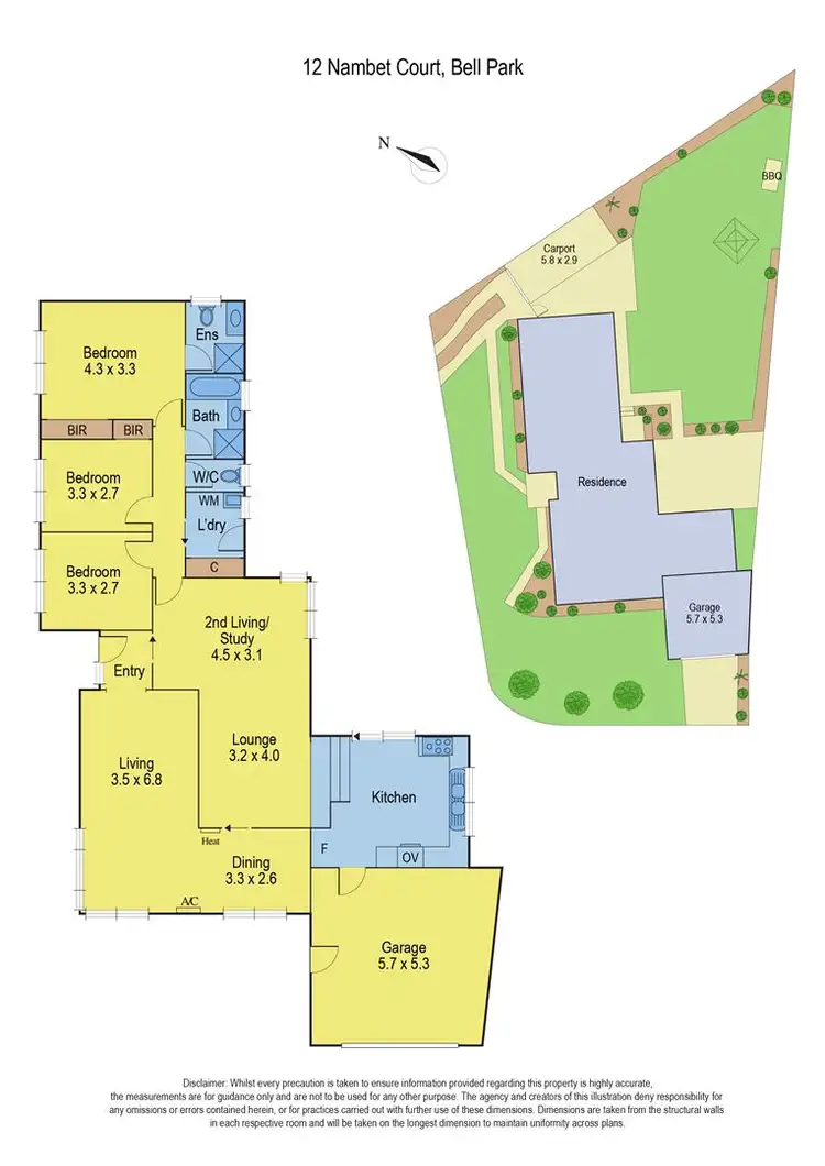 Floorplan of Homely house listing, 12 Nambet Court, Bell Park VIC 3215
