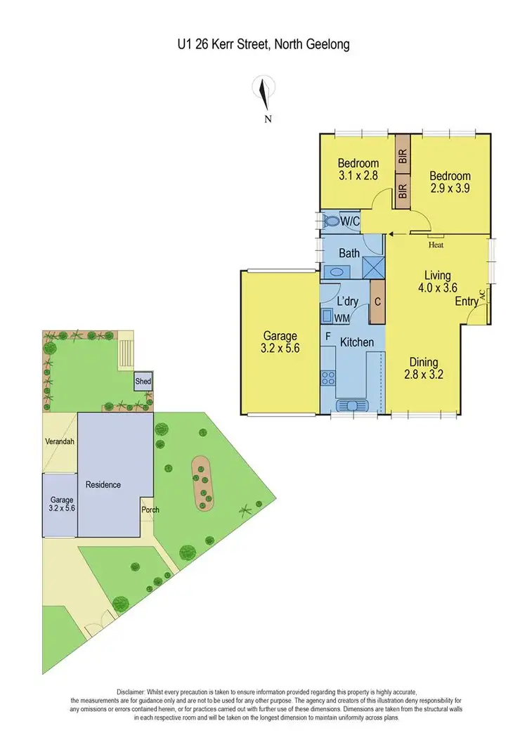Floorplan of Homely unit listing, 1/26 Kerr Street, North Geelong VIC 3215