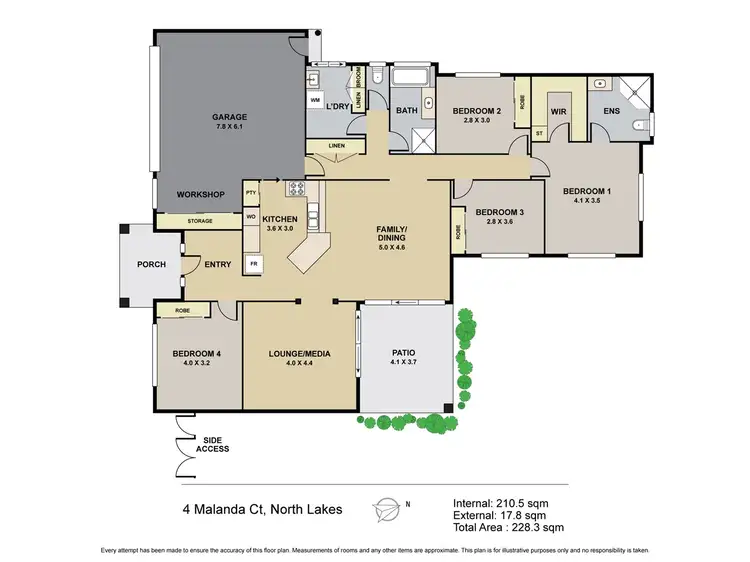 Floorplan of Homely house listing, 4 Malanda Court, North Lakes QLD 4509