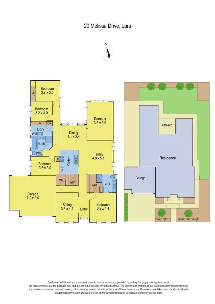 Floorplan of Homely house listing, 20 Melissa Drive, Lara VIC 3212