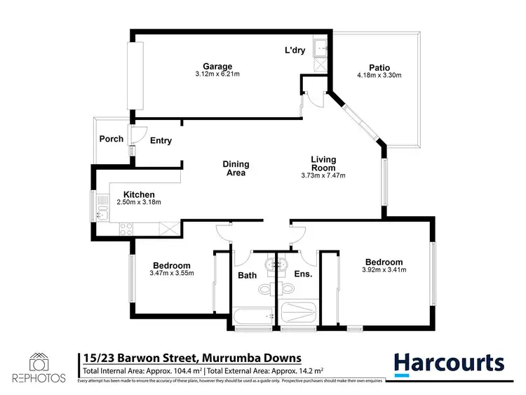 Floorplan of Homely unit listing, 15/23 Barwon St, Murrumba Downs QLD 4503