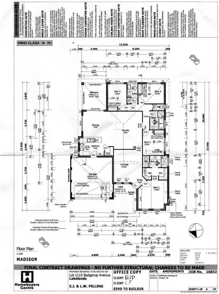 Floorplan of Homely house listing, 186 Badgerup Avenue, Lakelands WA 6180