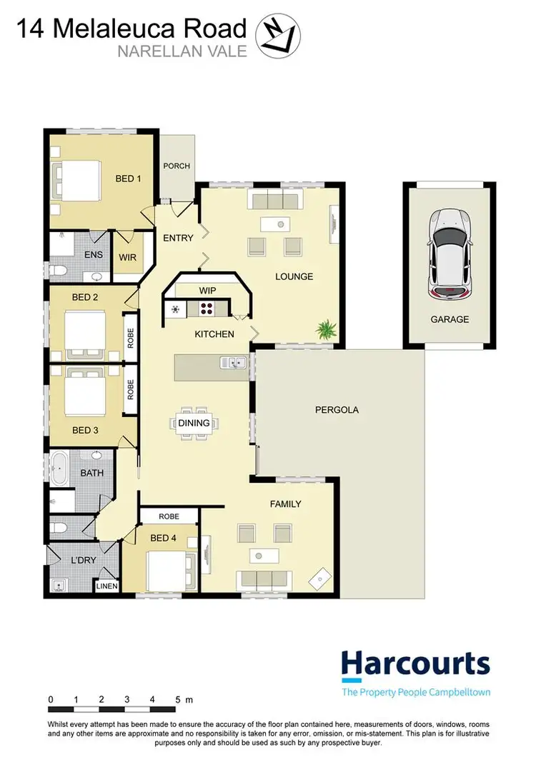 Floorplan of Homely house listing, 14 Melaleuca Road, Narellan Vale NSW 2567