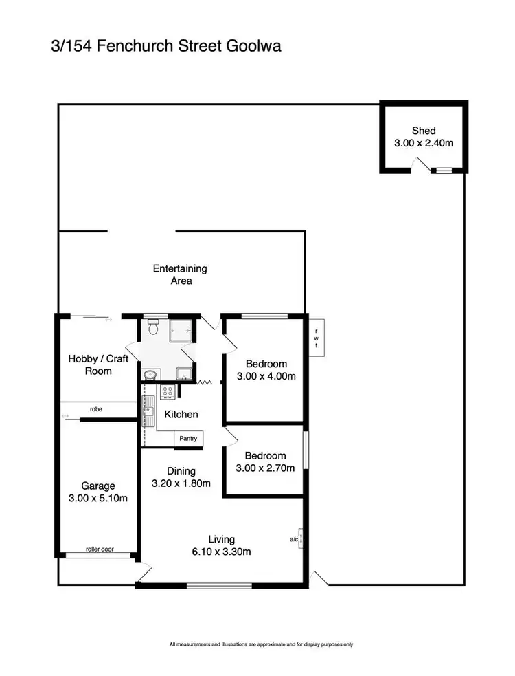 Floorplan of Homely block of units listing, 3/154 Fenchurch Street, Goolwa SA 5214