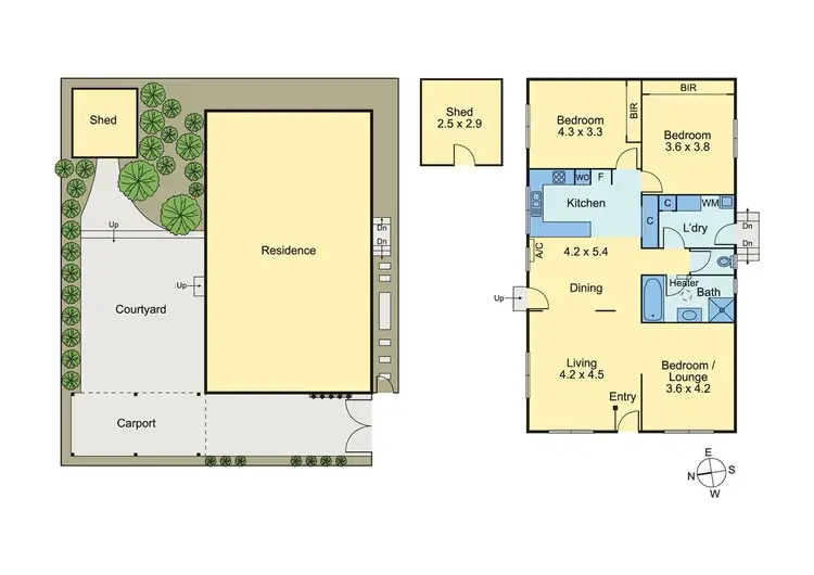 Floorplan of Homely townhouse listing, 2/1075 Riversdale Road, Surrey Hills VIC 3127