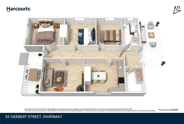 Floorplan of Homely house listing, 55 Herbert St, Invermay TAS 7248