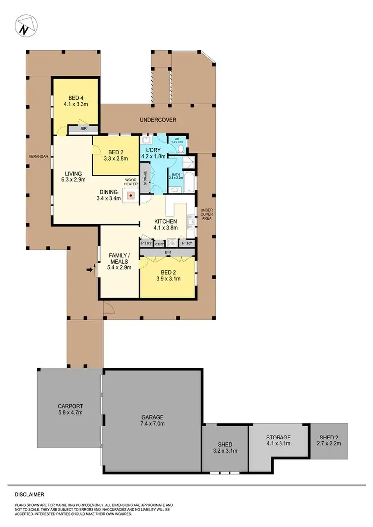 Floorplan of Homely house listing, 33 Loughlin Street, Allendale VIC 3364