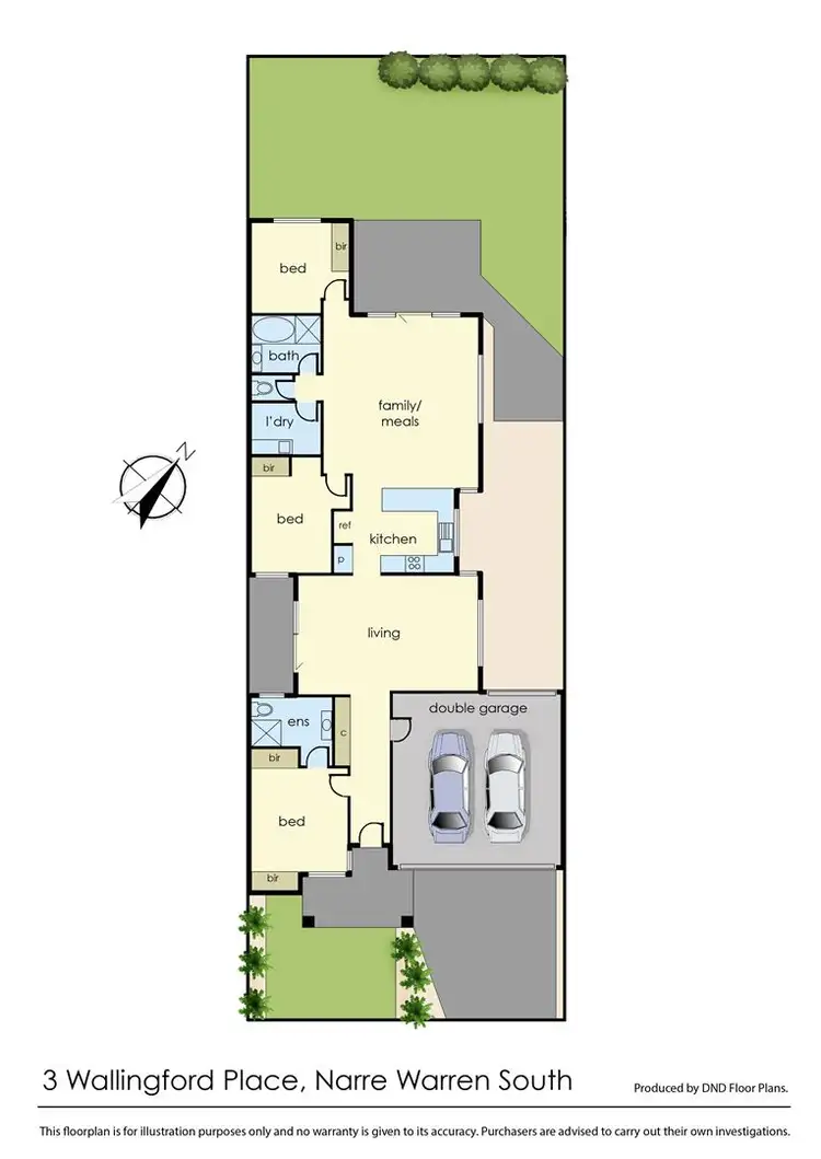 Floorplan of Homely house listing, 3 Wallingford Place, Narre Warren South VIC 3805