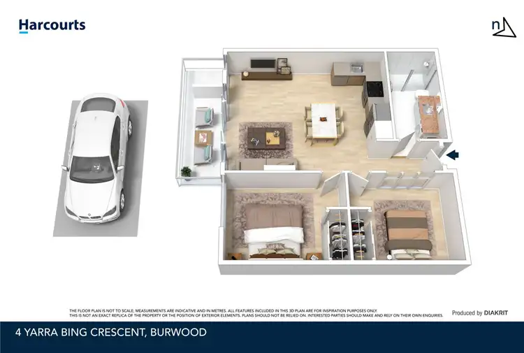 Floorplan of Homely apartment listing, 15/4 Yarra Bing Crescent, Burwood VIC 3125