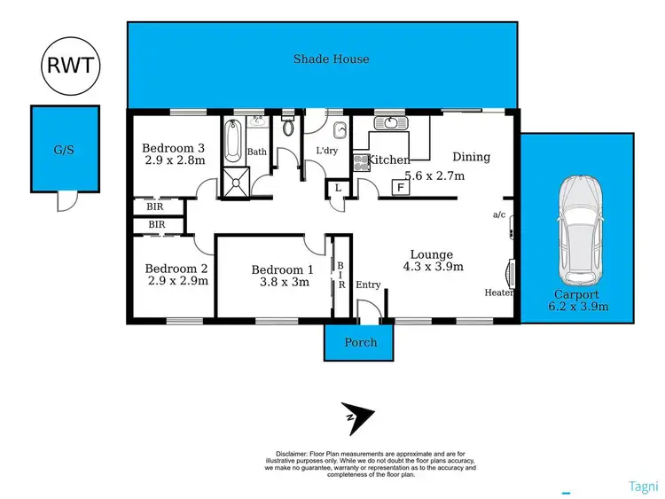 Floorplan of Homely house listing, 22 Easton Road, Happy Valley SA 5159