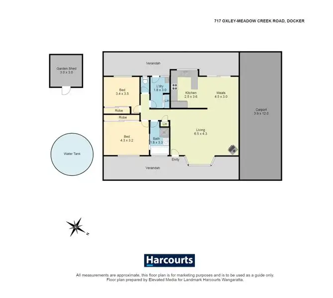 Floorplan of Homely house listing, 717 Oxley Meadow Creek Road, Docker VIC 3678