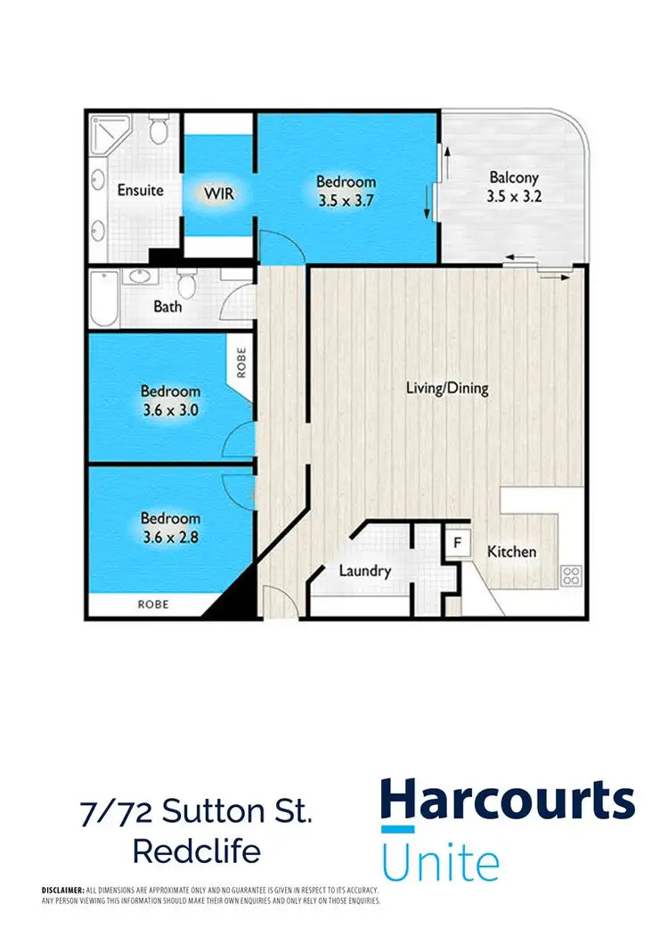 Floorplan of Homely unit listing, 7/72 Sutton Street, Redcliffe QLD 4020