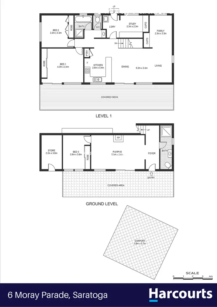 Floorplan of Homely house listing, 6 Moray Parade, Saratoga NSW 2251