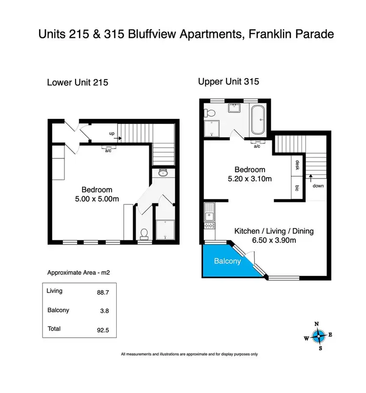 Floorplan of Homely studio listing, 215 & 315/123 Franklin Parade, Encounter Bay SA 5211