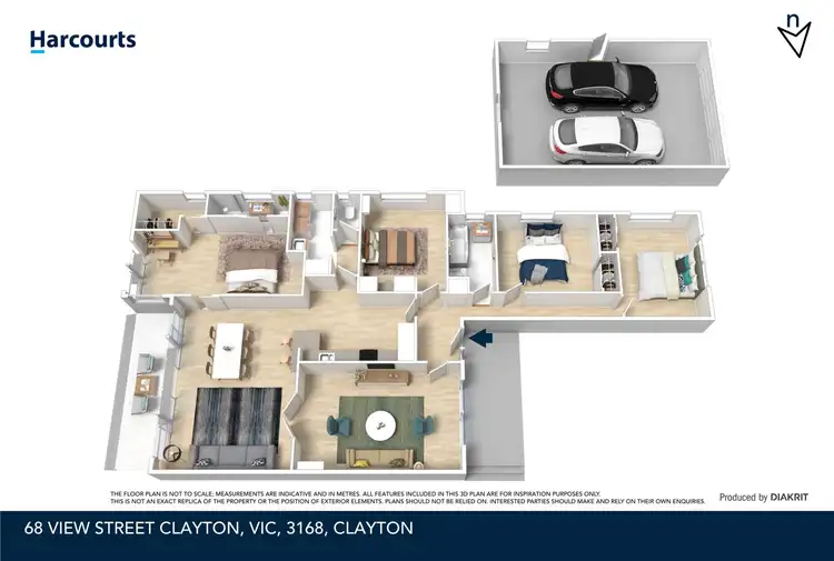 Floorplan of Homely house listing, 68 View Street, Clayton VIC 3168