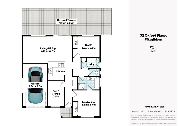 Floorplan of Homely house listing, 32 Oxford place, Fitzgibbon QLD 4018