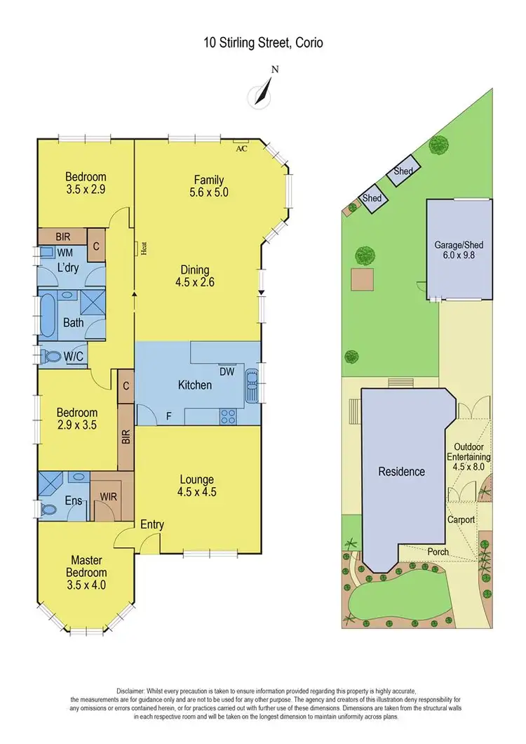 Floorplan of Homely house listing, 10 Stirling Street, Corio VIC 3214