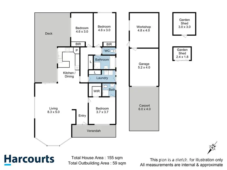 Floorplan of Homely house listing, 12 Ginseng Court, Kingston TAS 7050