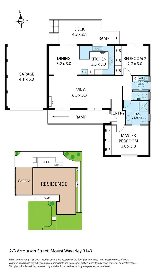 Floorplan of Homely unit listing, 2/3 Arthurson Street, Mount Waverley VIC 3149