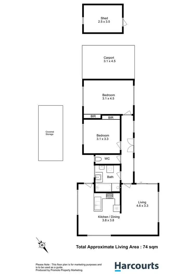 Floorplan of Homely house listing, 44 Sunways Avenue, Seven Mile Beach TAS 7170