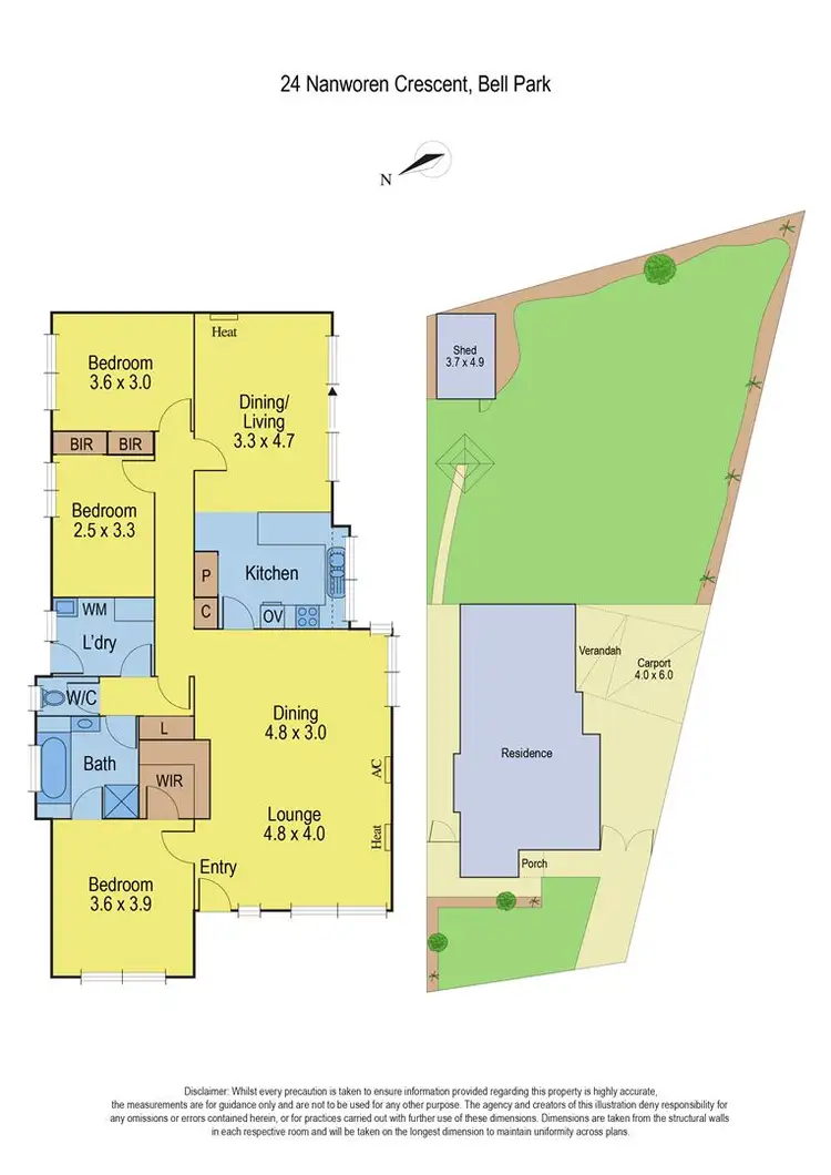 Floorplan of Homely house listing, 24 Nanworen Crescent, Bell Park VIC 3215