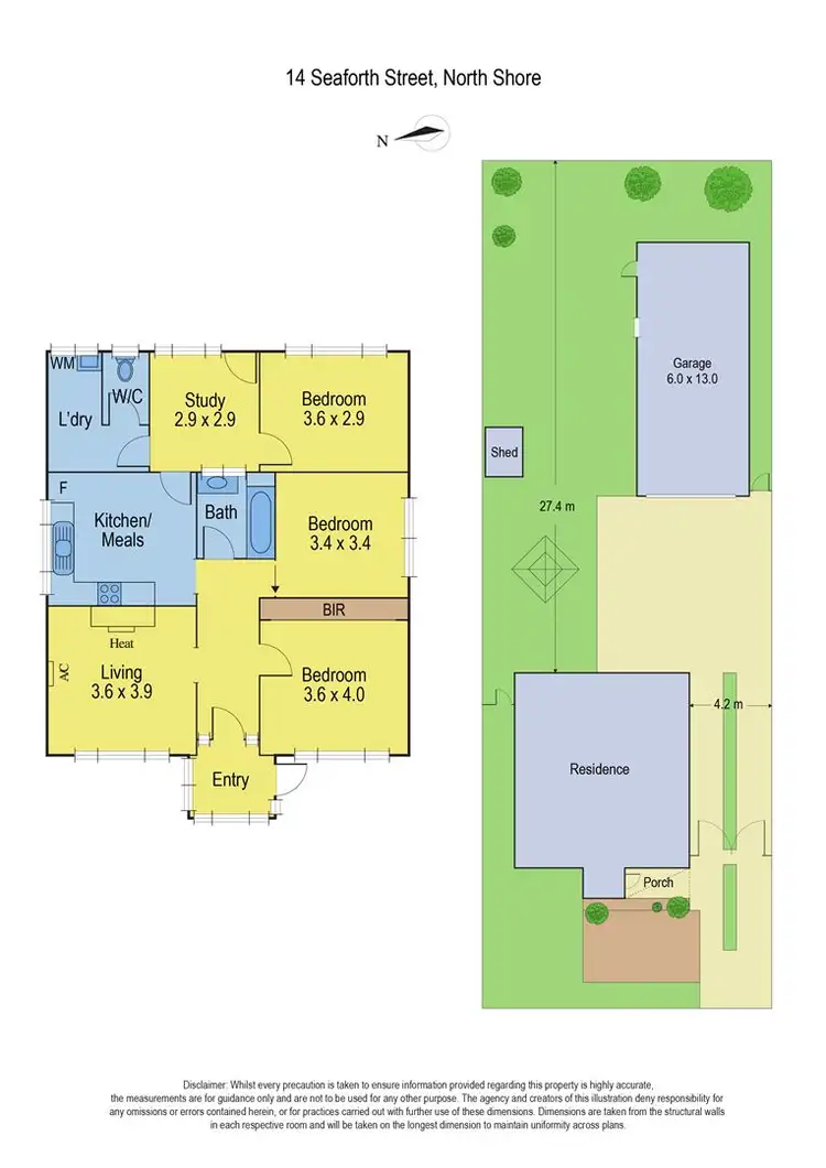 Floorplan of Homely house listing, 14 Seaforth Street, North Shore VIC 3214
