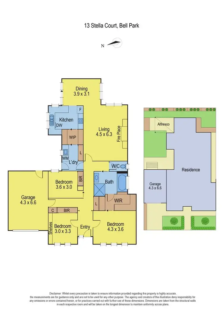 Floorplan of Homely house listing, 13 Stella Court, Bell Park VIC 3215