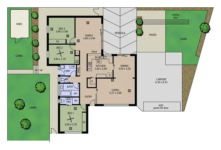 Floorplan of Homely house listing, 4 Davey Court, Happy Valley SA 5159