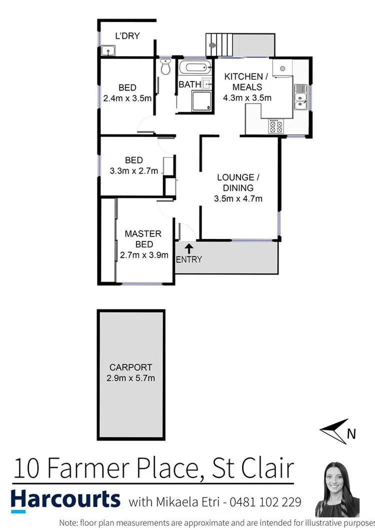 Floorplan of Homely house listing, 10 Farmer Place, St Clair NSW 2759