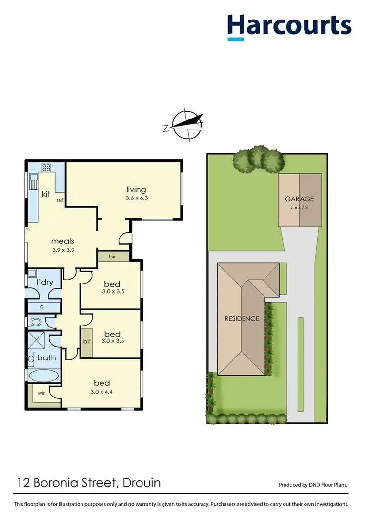 Floorplan of Homely house listing, 12 Boronia Street, Drouin VIC 3818