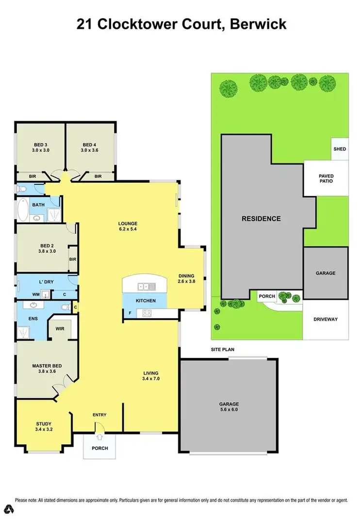 Floorplan of Homely house listing, 21 Clocktower Court, Berwick VIC 3806