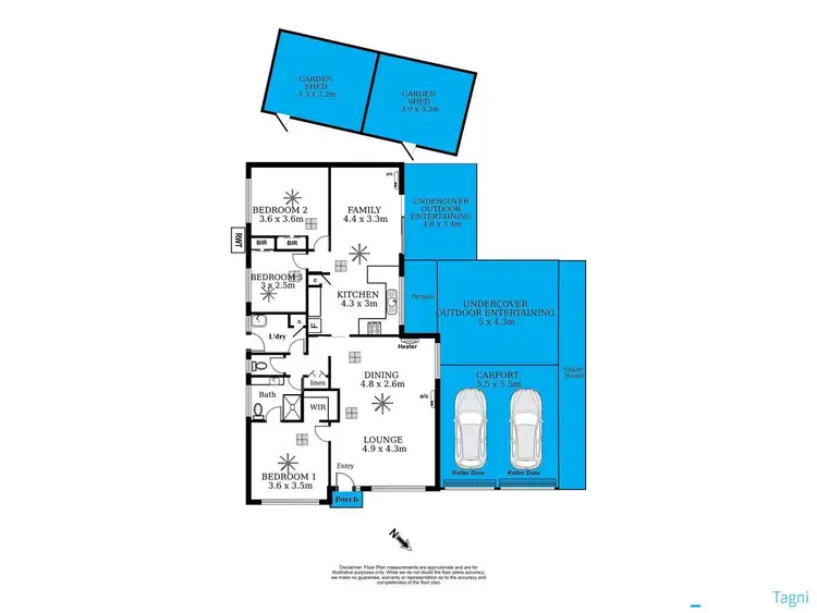Floorplan of Homely house listing, 13 The Glade, Aberfoyle Park SA 5159
