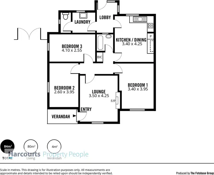 Floorplan of Homely semi-detached listing, 29 Hawkesbury Avenue, Kilburn SA 5084