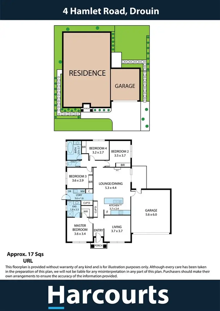 Floorplan of Homely house listing, 4 Hamlet Road, Drouin VIC 3818