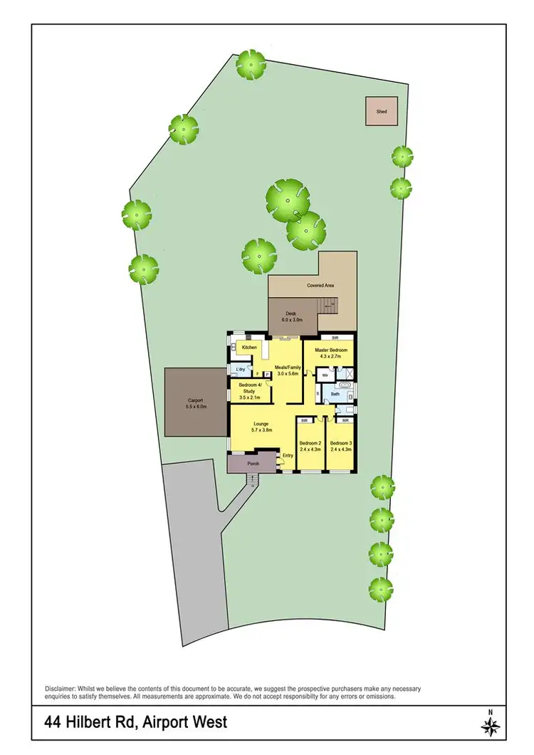 Floorplan of Homely house listing, 44 Hilbert Road, Airport West VIC 3042