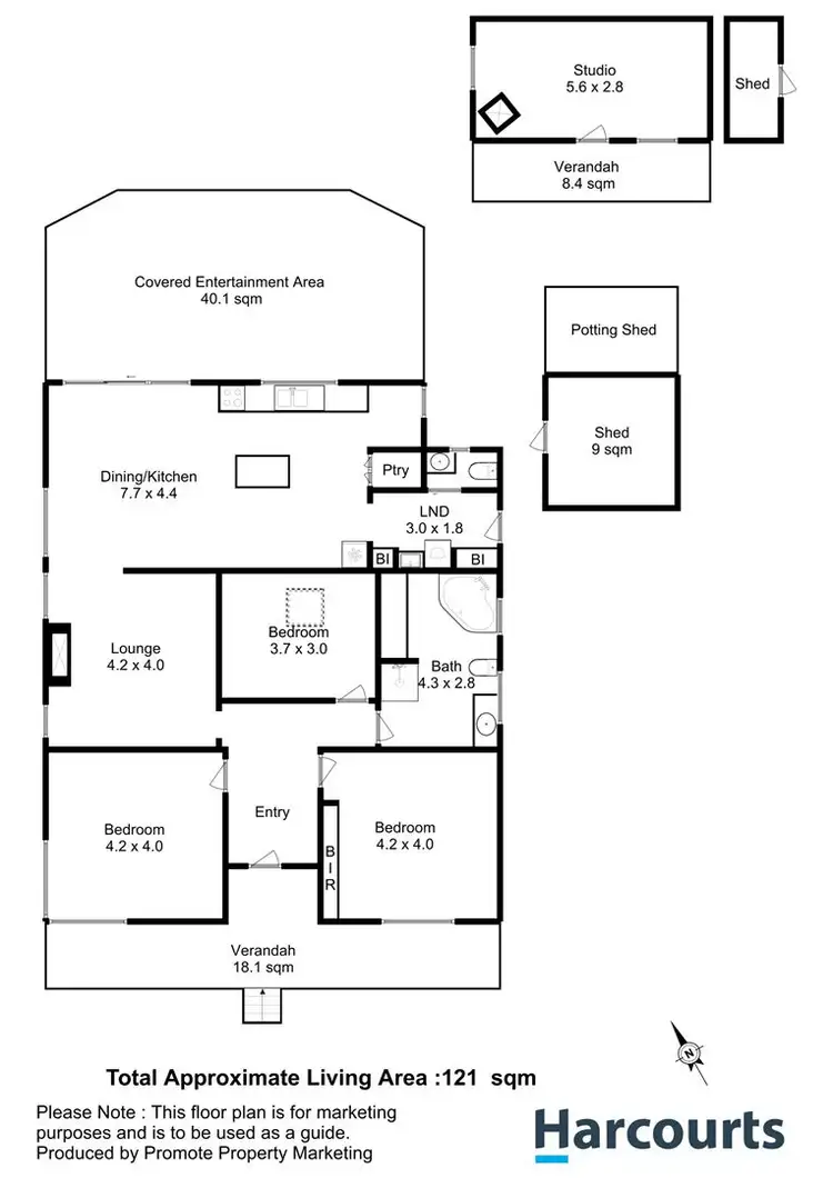 Floorplan of Homely house listing, 18 Nietta Road, Lindisfarne TAS 7015