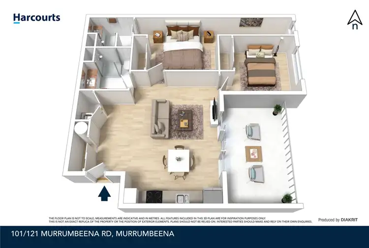 Floorplan of Homely apartment listing, 101/121 Murrumbeena Road, Murrumbeena VIC 3163